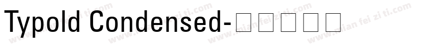 Typold Condensed字体转换